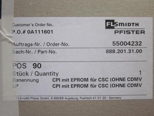CPI incl EPROM for ( Without CDMV), Part -NO 888.201.31.00